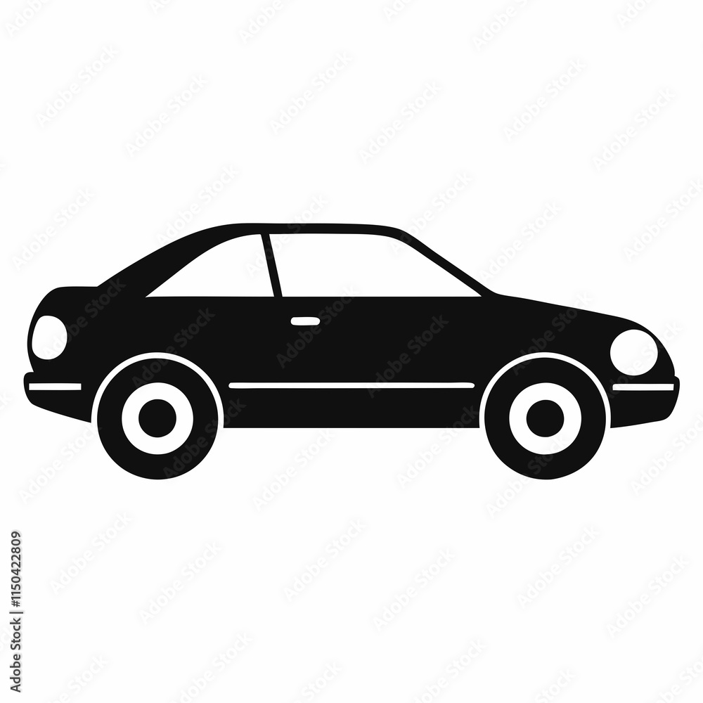 Black Car Silhouette Vector Art Black Car Silhouette Vector Art
