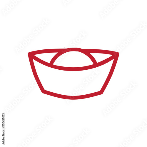 red trash bin icon