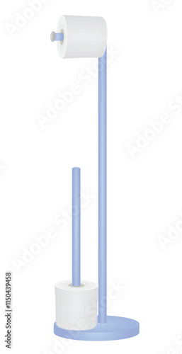 Toilette paper holder. vector illustration