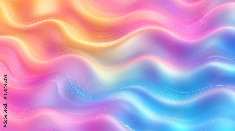 Obraz premium Dreamy Pastel Swirls: A Kaleidoscope of Soft Hues