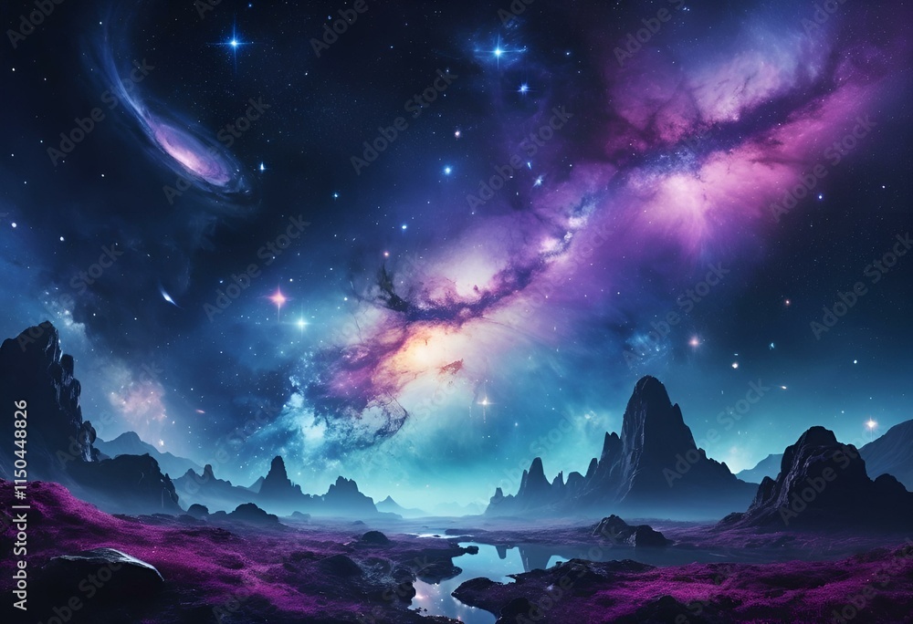 Fototapeta premium night sky and stars
