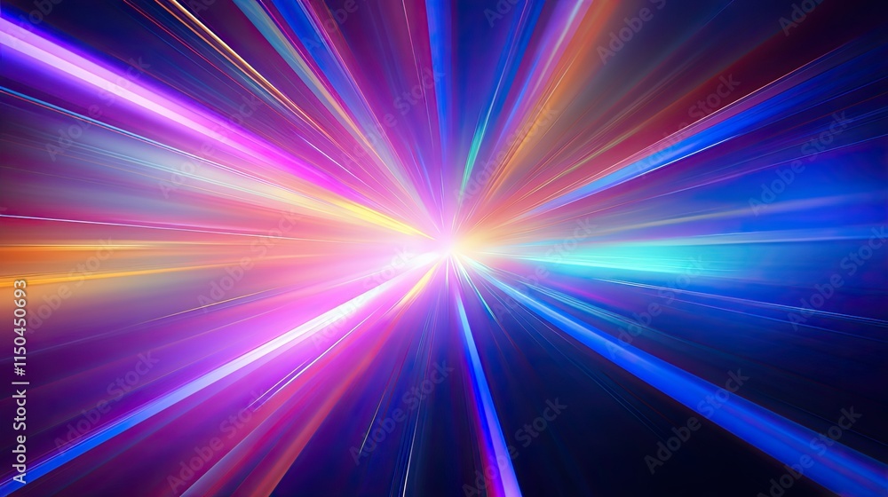 Abstract glowing background with vibrant streaks of light and color Abstract glowing background with vibrant streaks of light and color