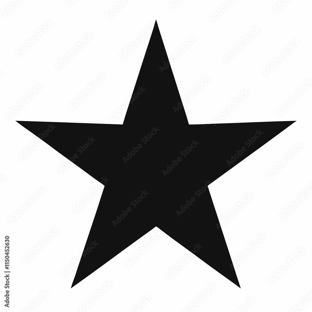 Black Star Silhouette Vector Art Black Star Silhouette Vector Art