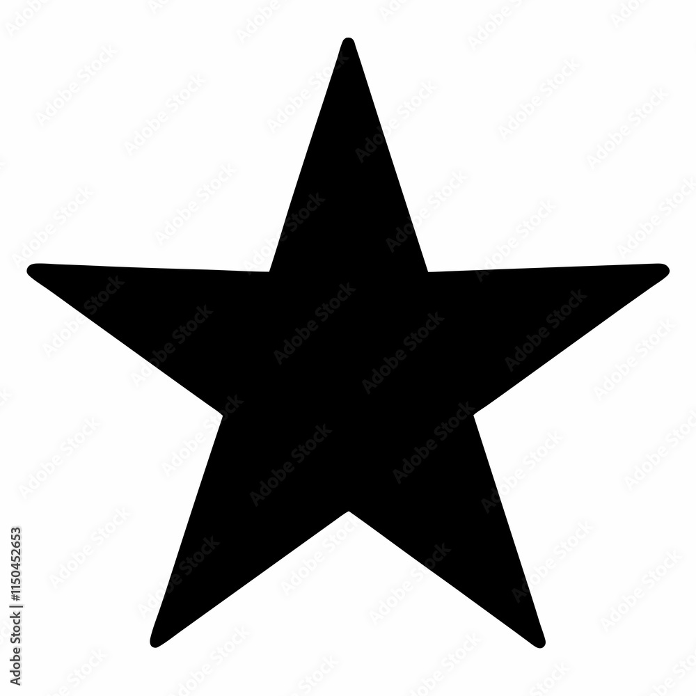 Black Star Silhouette Vector Art Black Star Silhouette Vector Art