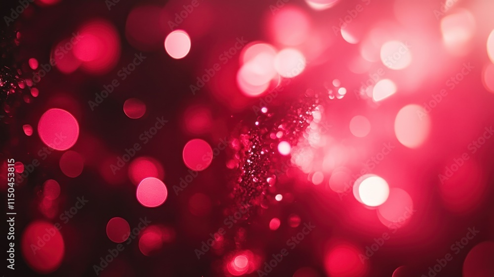 Abstract bokeh background with vibrant red and pink circles. Abstract bokeh background with vibrant red and pink circles.