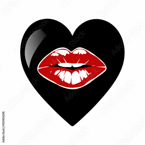 lips and heart