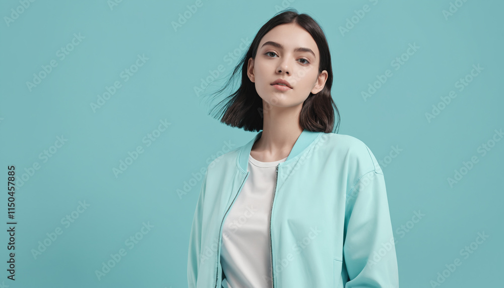 Fashion Casual look Girl minimal aesthetic. Fashion Casual look Girl minimal aesthetic.