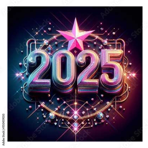 new year background 2025