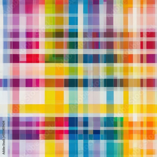 Obraz na płótnie A grid of many small, colorful rectangles. Colors range from teal to pink. w salonie