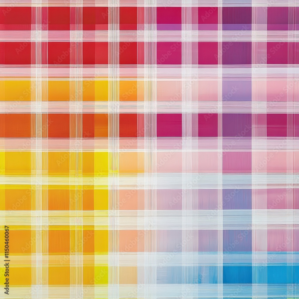 A grid of many small, colorful rectangles. Colors range from teal to pink.