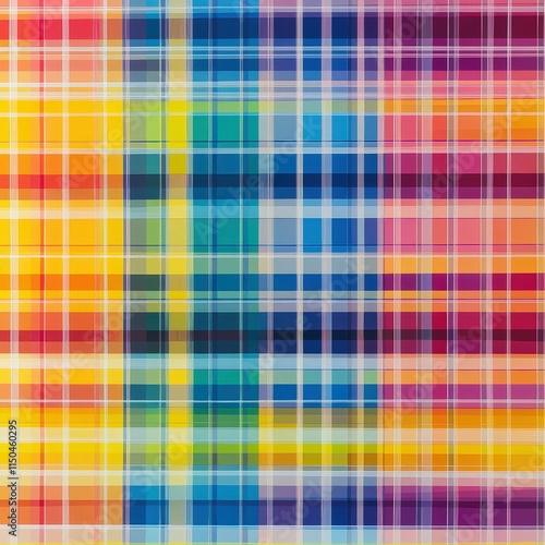Obraz na płótnie A grid of many small, colorful rectangles. Colors range from teal to pink. w salonie