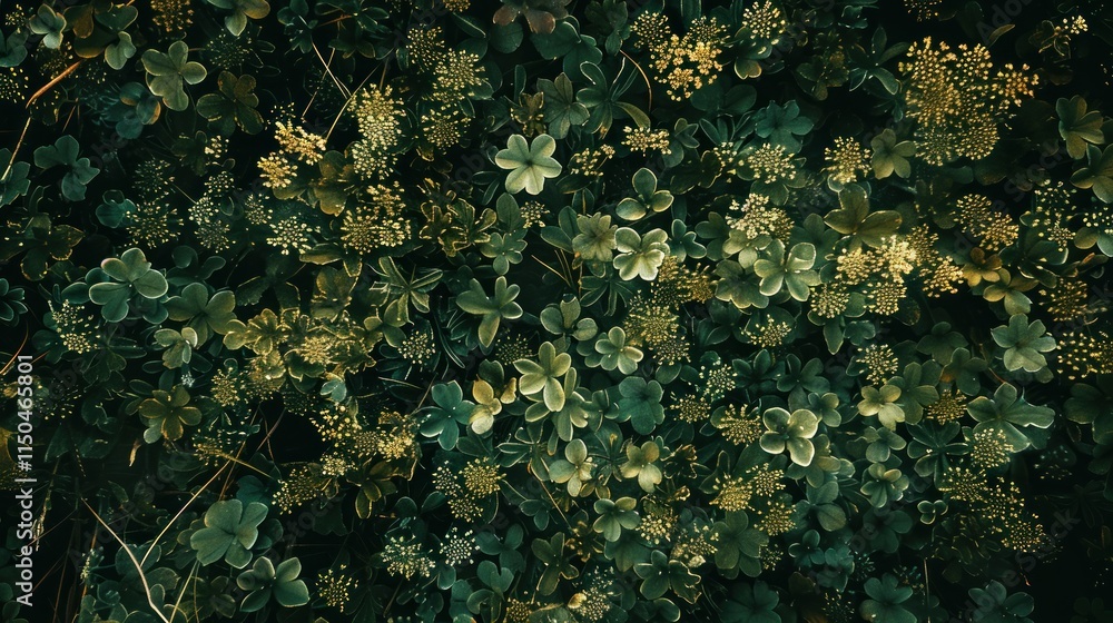 Emerald Green Meadow: A Lush Tapestry of Clover and Wildflowers Emerald Green Meadow: A Lush Tapestry of Clover and Wildflowers