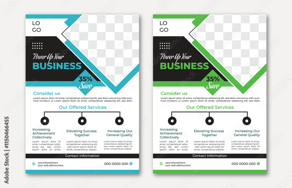 Obraz premium Best Creative Flyer Design layout