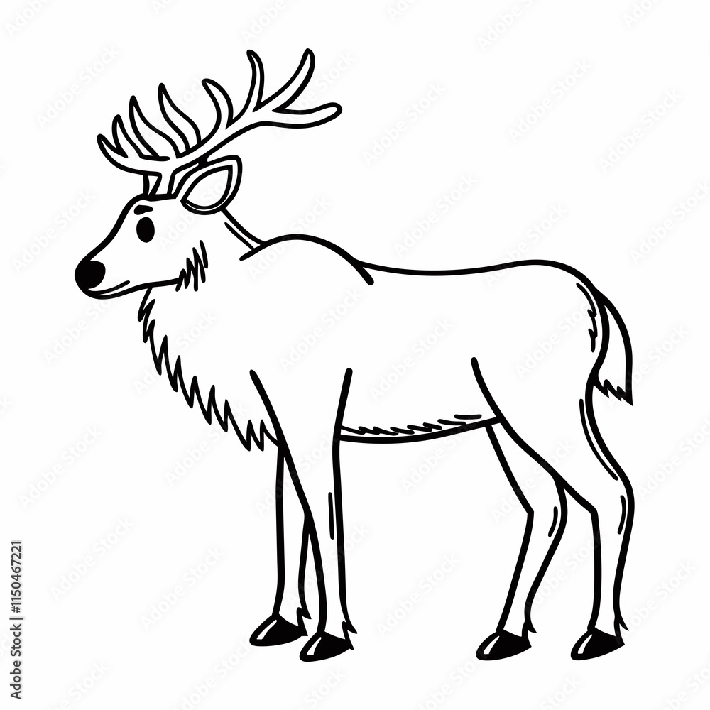 Obraz premium deer vector
