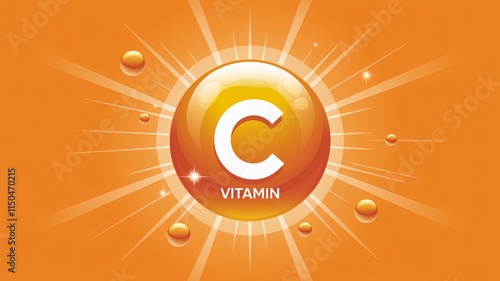 3D graphic of vitamin C