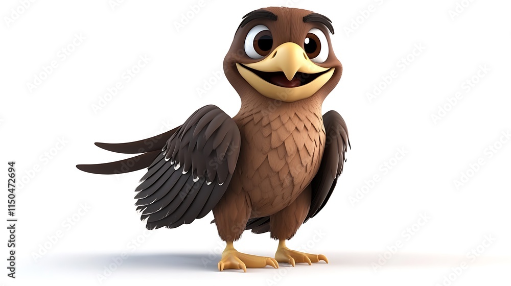 Naklejka premium owl on a white background