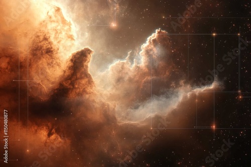 Wallpaper Mural Celestial clouds swirl in an ethereal display of colors and cosmic structure in the heart of deep space Torontodigital.ca