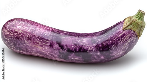 Wallpaper Mural Single, fresh, purple eggplant with white background. Torontodigital.ca
