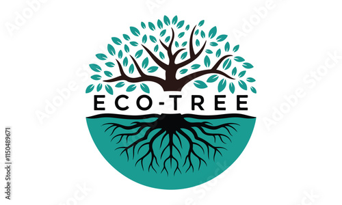 Abstract tree logo icon.Vector green tree man logo, human ecology tree logo Universal creative tree logotype. Vector tree of life symbol. human tree logo on white and dark background.