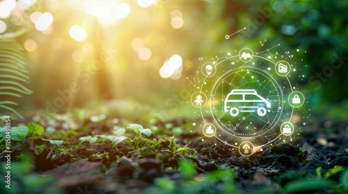 Green logistics and sustainable transport eco friendly trucking for net zero carbon emissions