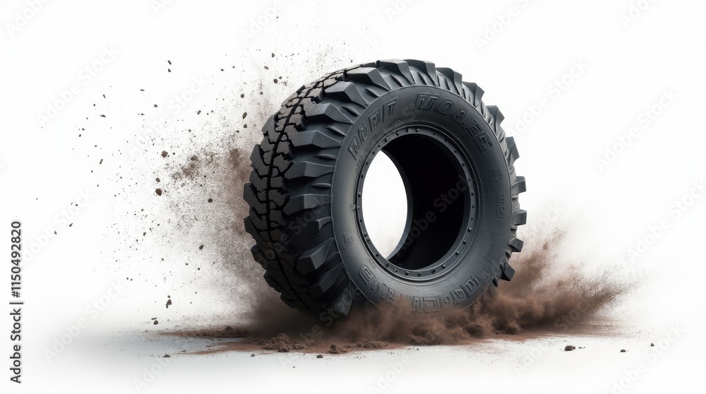 Dynamic Off-Road Tire in Motion Dynamic Off-Road Tire in Motion