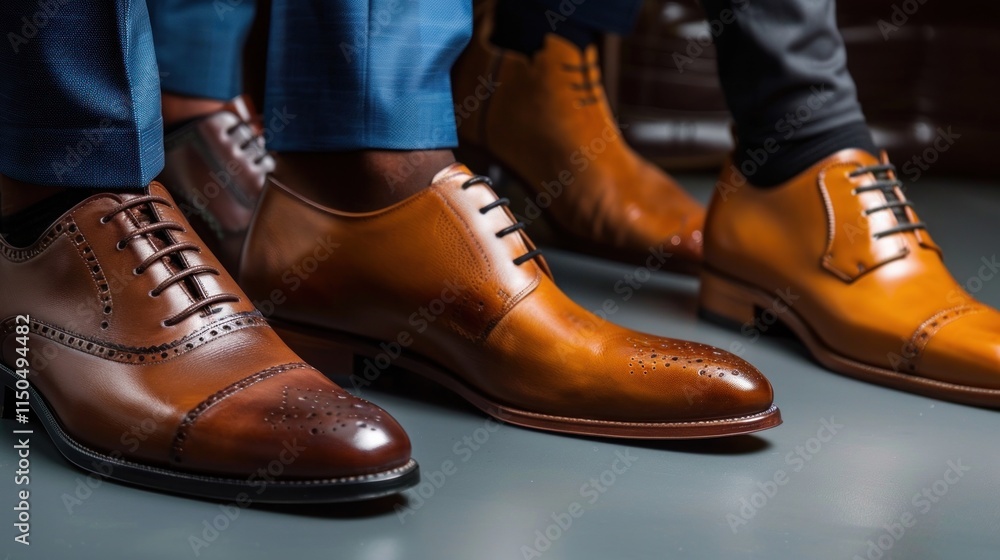Elegant Men's Leather Oxfords: A Showcase of Craftsmanship Elegant Men's Leather Oxfords: A Showcase of Craftsmanship