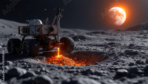 Automated Rover Drilling on Lunar Surface
