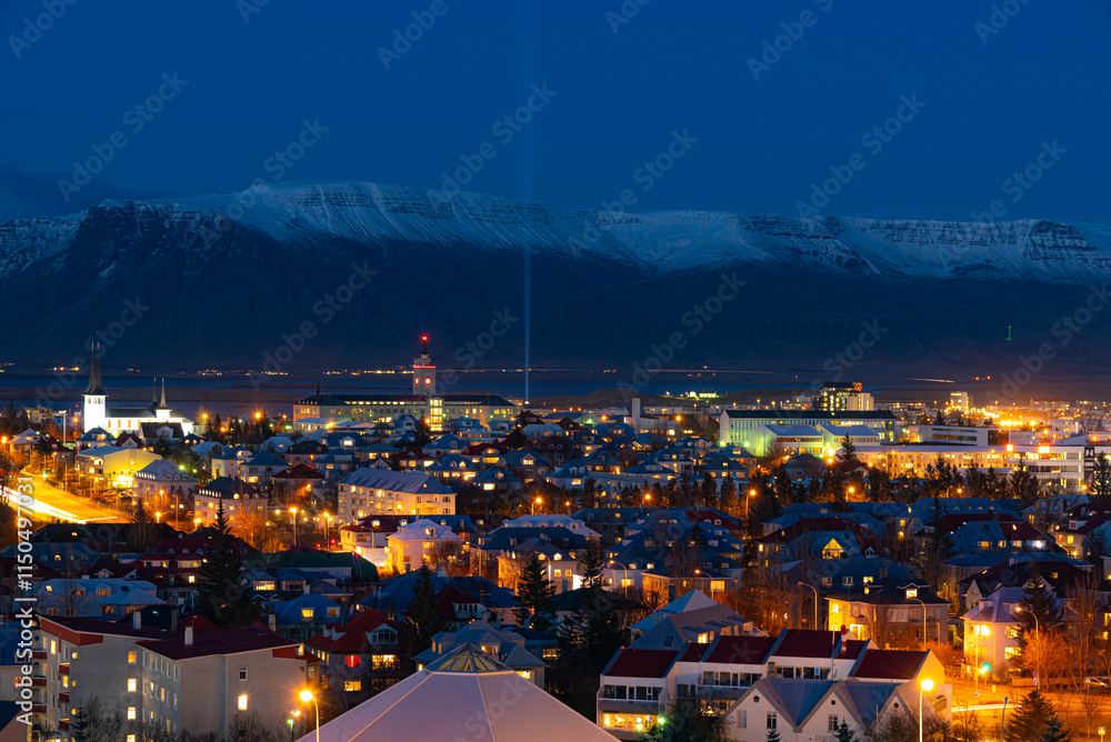 Obraz premium Reykjavik, capital city of Iceland