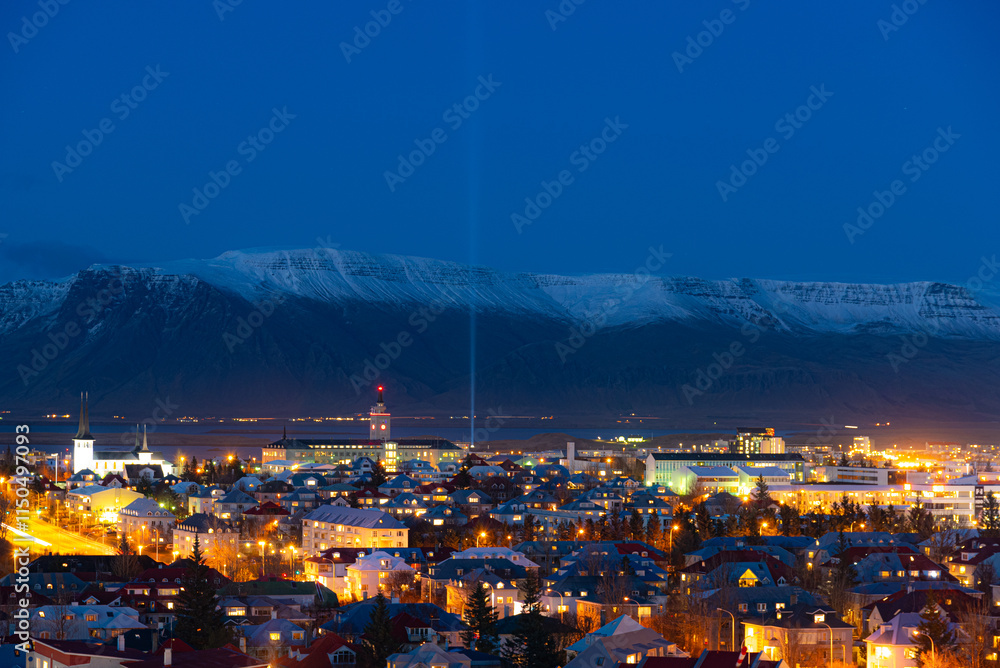 Obraz premium Reykjavik, capital city of Iceland