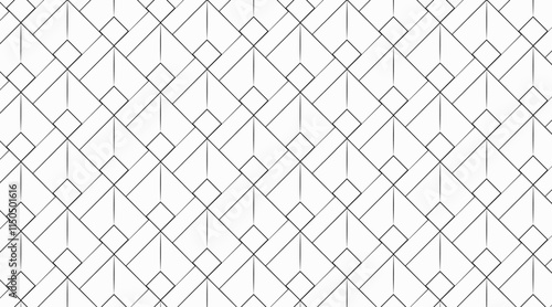 Pattern design with geometric vector shape   Multiple shape pattern design with line    Seamless pattern design