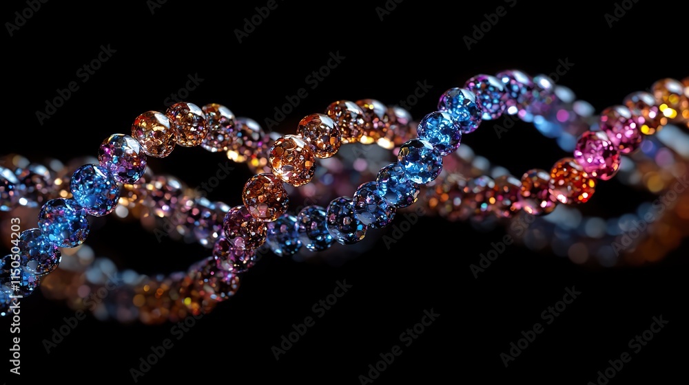 An abstract double helix DNA strand, representing genetic research, molecular studies, and biotechnology An abstract double helix DNA strand, representing genetic research, molecular studies, and biotechnology