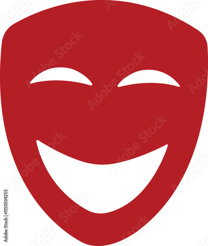 Person face Mask icon in flat. Masquerade vector for apps or web Different party superhero carnival villain or burglar costume hidden eye mask