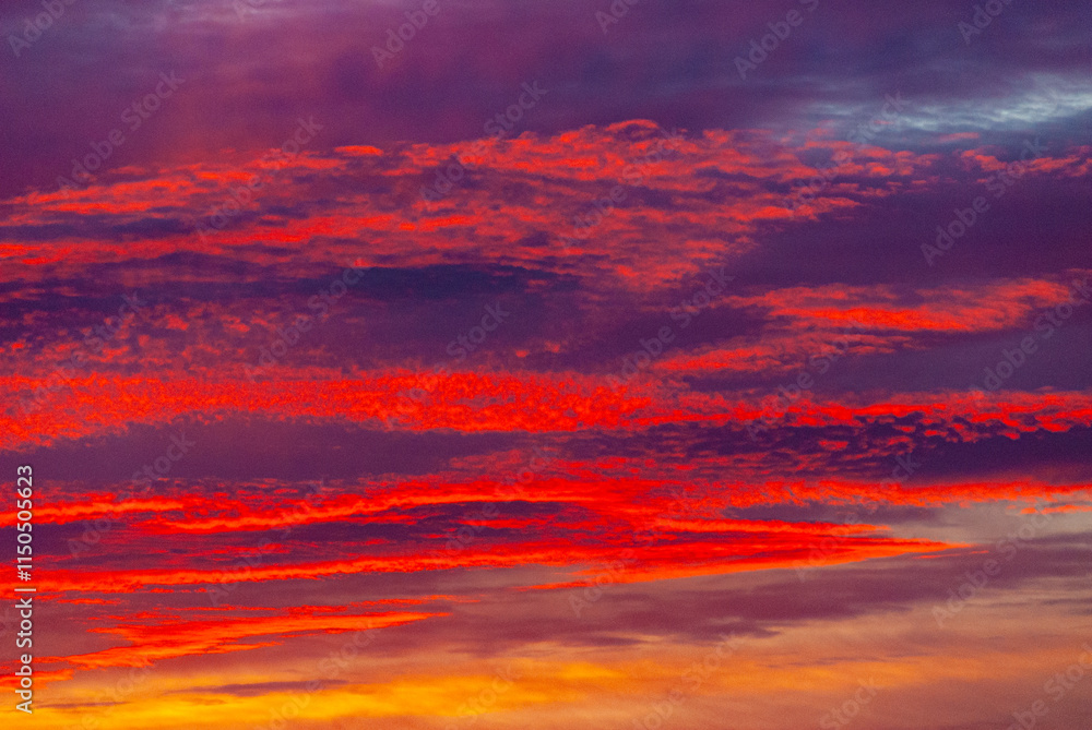Fototapeta premium Sunset and beautiful sky in Iceland