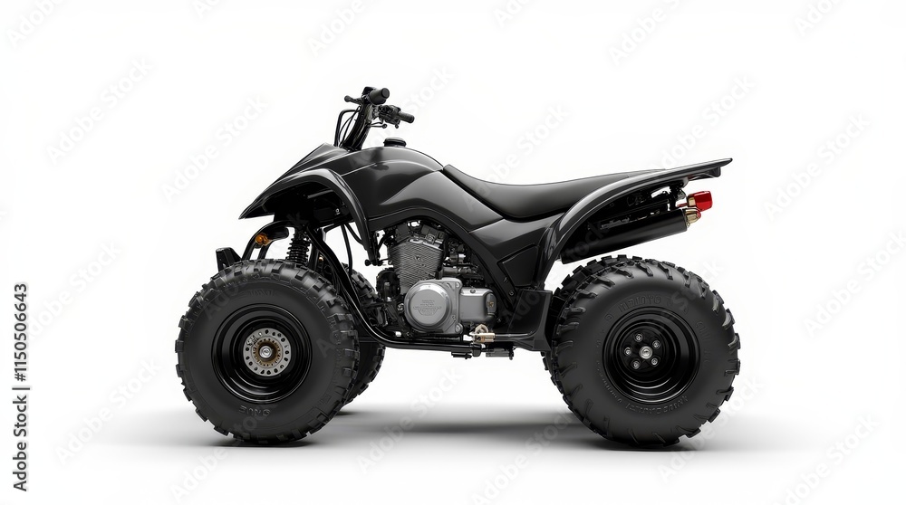 Detailed ATV on White Background Detailed ATV on White Background