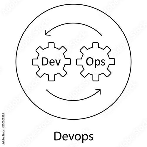 Devops icon, Accelerating Software Development with DevOps Practices, Transforming IT Operations Through DevOps Automation icons photo