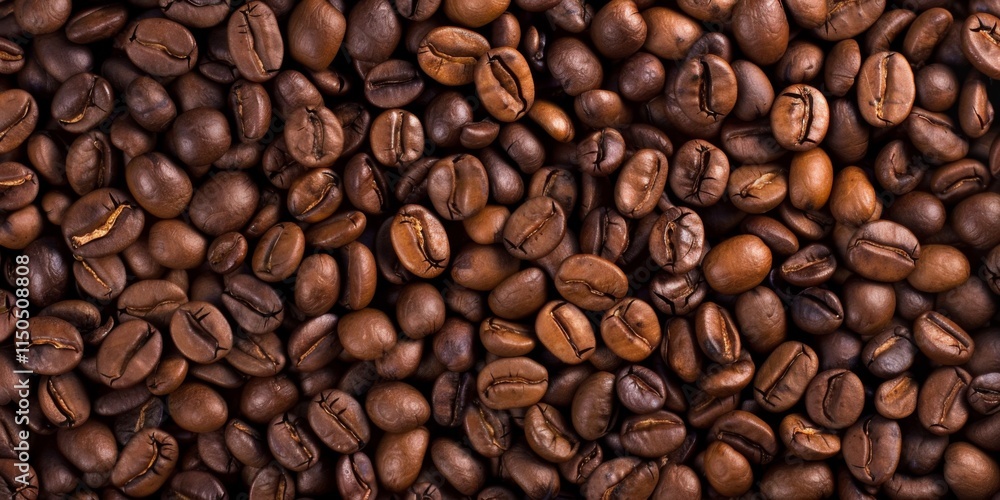 Richly Roasted Coffee Beans Create an Inviting Background for Coffee Enthusiasts Richly Roasted Coffee Beans Create an Inviting Background for Coffee Enthusiasts
