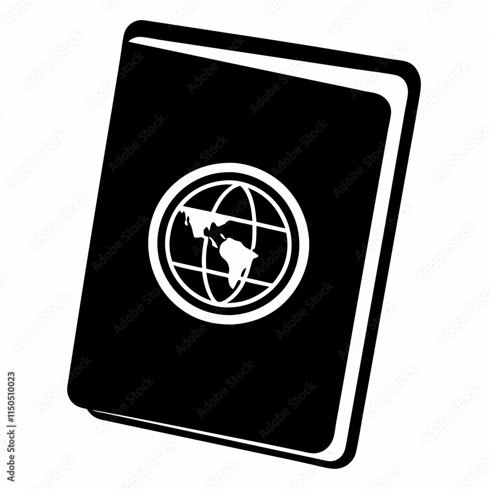Passport Silhouette Vector Art