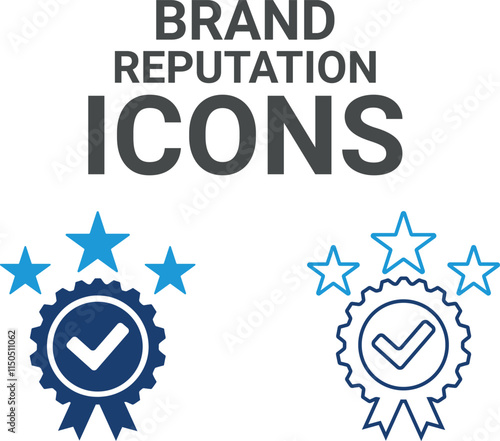 Brand reputation icons. Containing customer satisfaction, assistance, experience, feedback, operator and technical support icons. Solid icon collection.