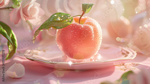 Wallpaper Mural peach dish Torontodigital.ca