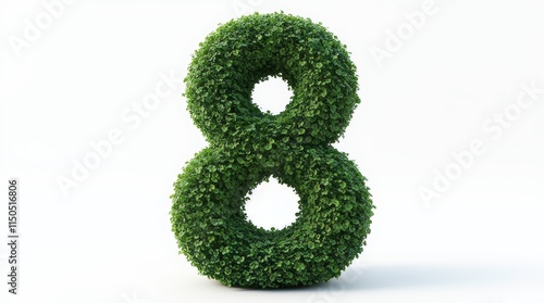 Photorealistic 8-Shaped Topiary Sculpture