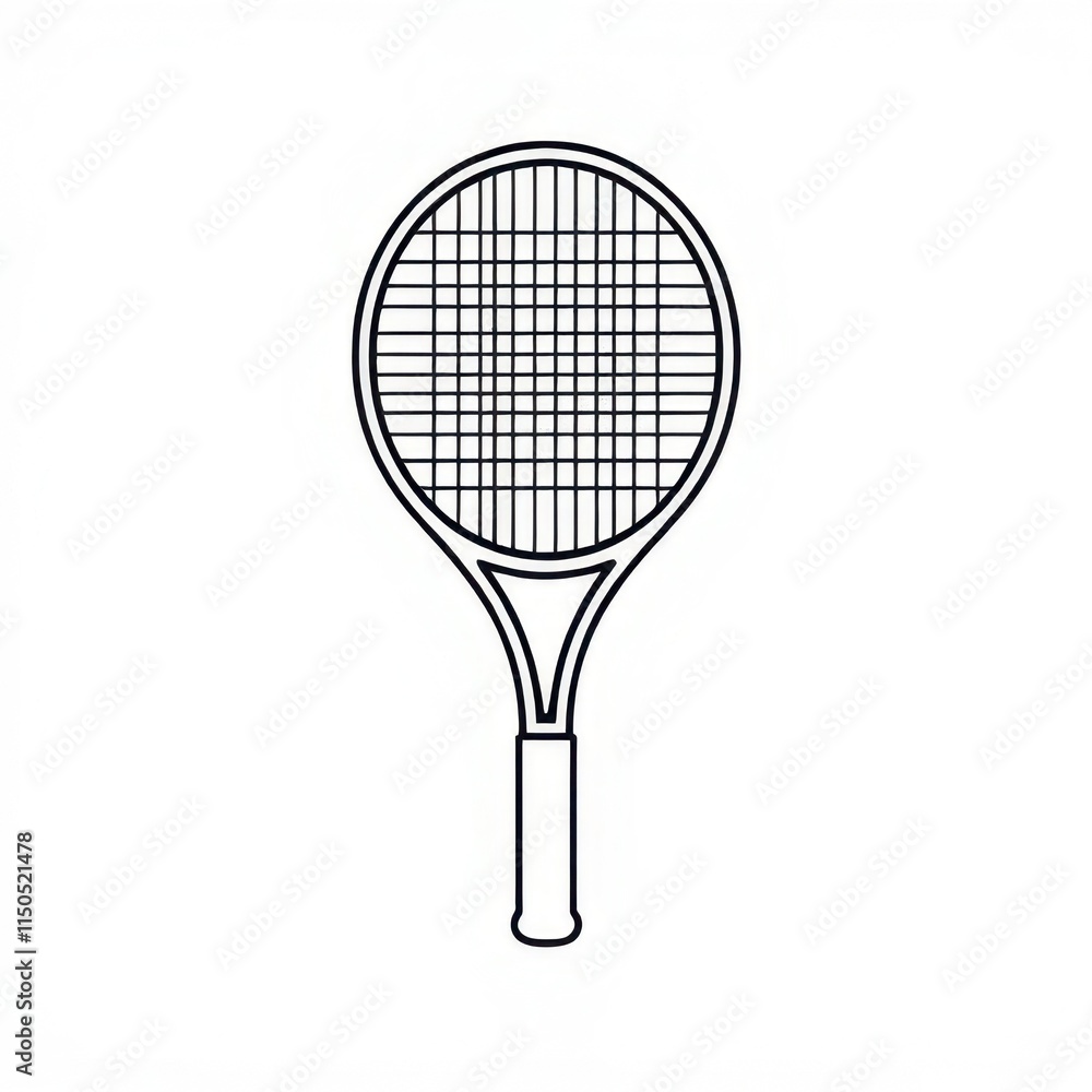 tennis racket icon on white background
tennis racket icon on white background