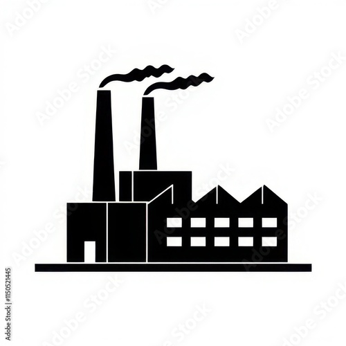 factory icon vector