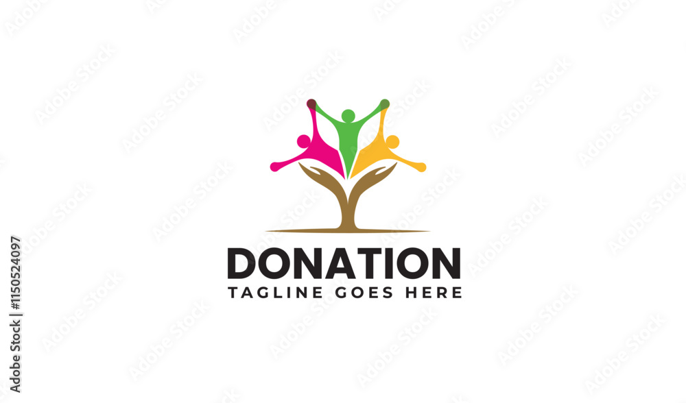 People logo icon vector image People logo icon vector image
