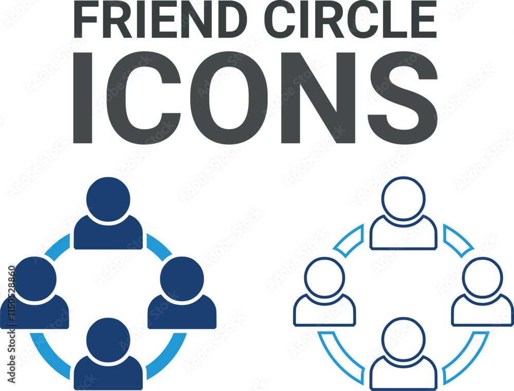 Friend circle icons. Contains friends, groups of friends, socialize, friendly, cheers, trust, support,t, and best friends icons. Solid icon collection. Vector illustration. Friend circle icons. Contains friends, groups of friends, socialize, friendly, cheers, trust, support,t, and best friends icons. Solid icon collection. Vector illustration.