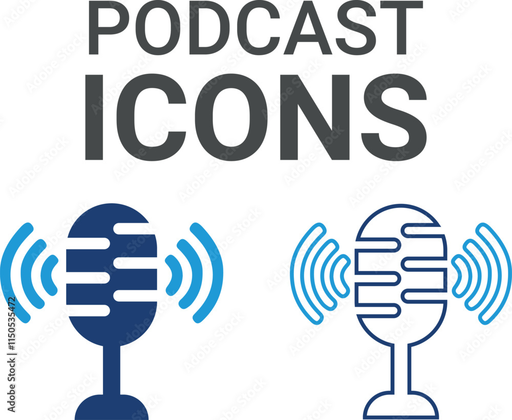 Podcast. Containing speak, phone, mail, contact, chat, website, satellite, radio, antenna, message and more. Solid icons collection, vector illustration. Podcast. Containing speak, phone, mail, contact, chat, website, satellite, radio, antenna, message and more. Solid icons collection, vector illustration.