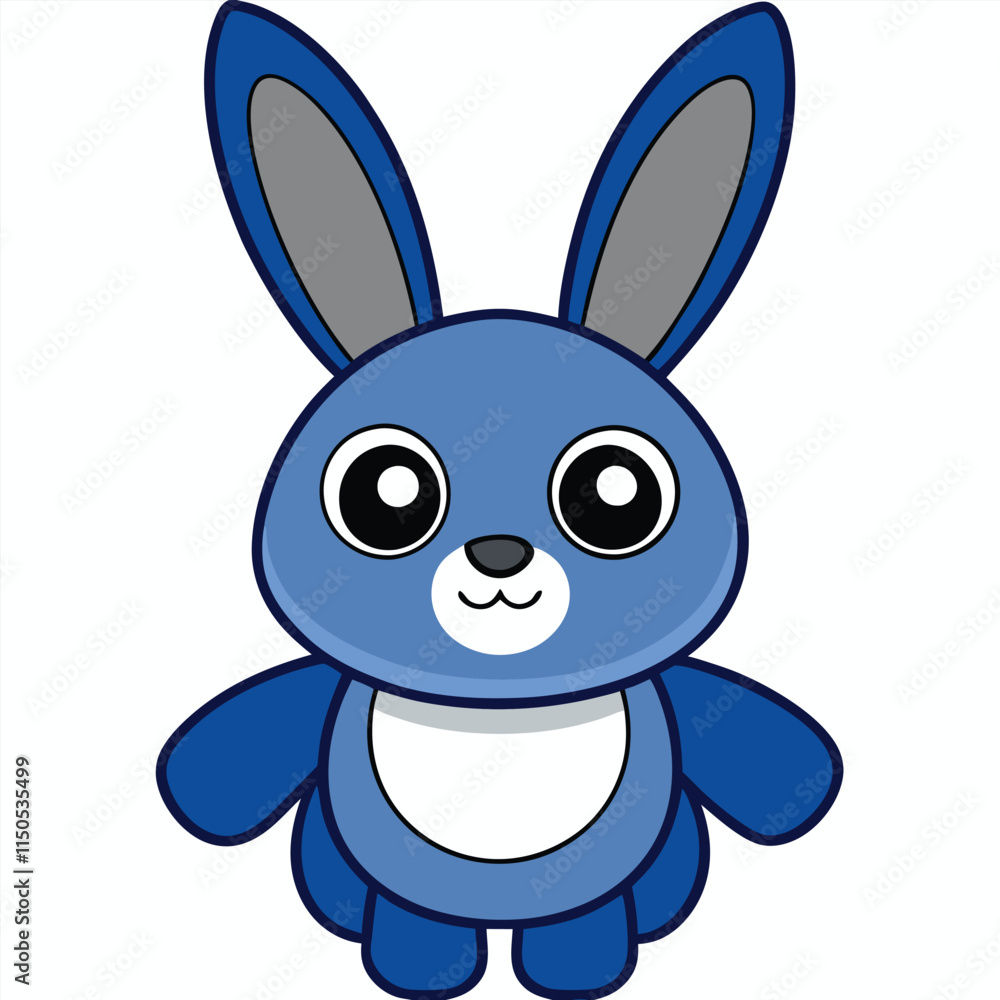 Rabbit Cartoon Character Illustration for Kids Rabbit Cartoon Character Illustration for Kids