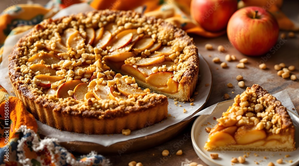 Swiss Apple and Hazelnut Tart Apfel-Haselnusstorte (Swiss Cuisine) Swiss Apple and Hazelnut Tart Apfel-Haselnusstorte (Swiss Cuisine)