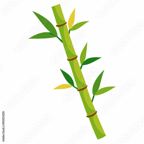 Bamboo Stalk 2D Vector Design