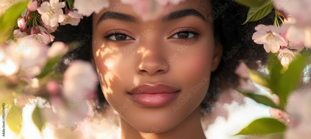 Obraz premium Spring Beauty with Cherry Blossoms for Commercial Banners and Print Design