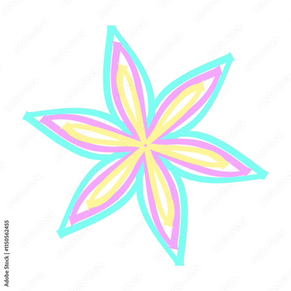 Fototapeta premium abstract flower icon